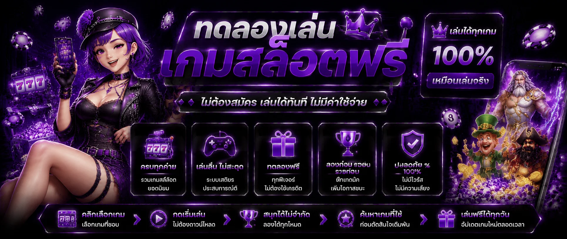 ทดลองเล่นสล็อตฟรี G2PLAY789 ไม่ต้องสมัคร
